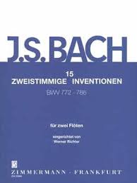 BACH J.S. - INVENCIONES A 2 PARTES BWV772-786 -2 FLAUTAS